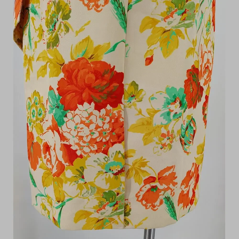 J.Crew Collection Ratti Woodstock Floral Belted Sheath Dress Size 4